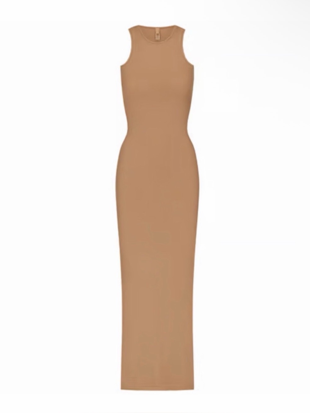 Skims Soft Lounge Shimmer Racerback Dress in Camel